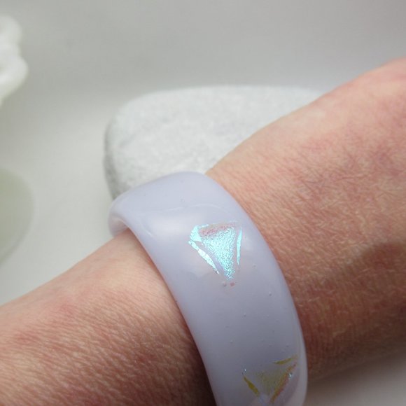 Fused Glass Cuff Bracelet - Picture 7 of 15